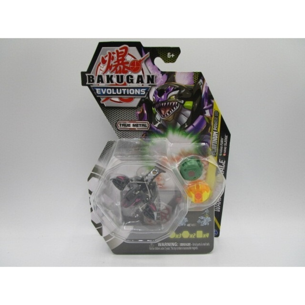 Bakugan Evolutions Platinum Series Warrior Whale Nano Fury & Sledge True Metal